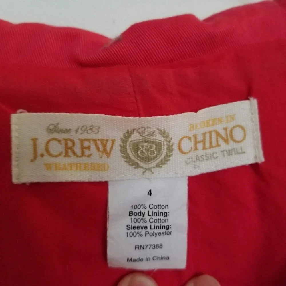 J. Crew crew chino